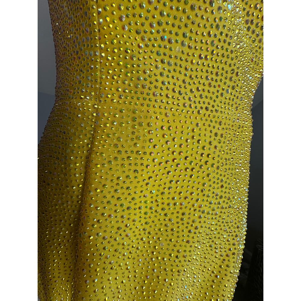 Sherri Hill Golden Hour Crystal One-Shoulder Gown NWT Size 8 | $480 MSRP | TLC - Picture 6 of 15